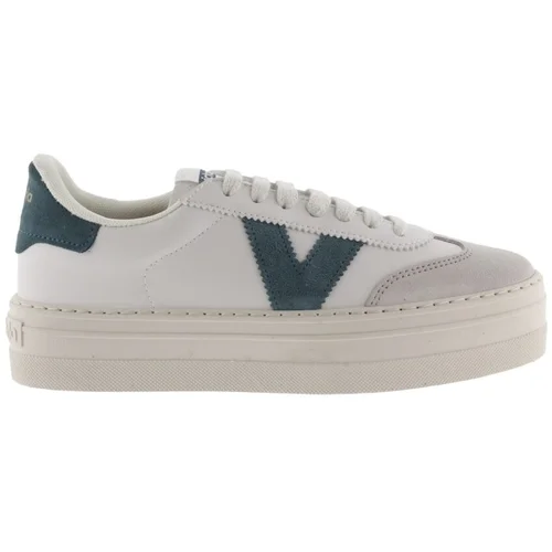 Victoria Sneakers 092169 - Petroleo Bijela