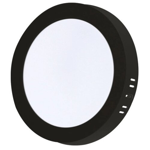 Xled 24W 4000K black Nadgradni okrugli LED panel plasticni,2640Lm,φ290*31mm,Ra80,IP20 crn Cene