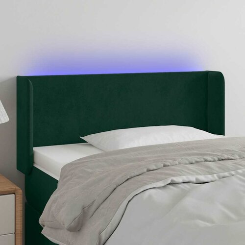  LED uzglavlje tamnozeleno 83x16x78/88 cm bar&amp;scaron;unasto Slike