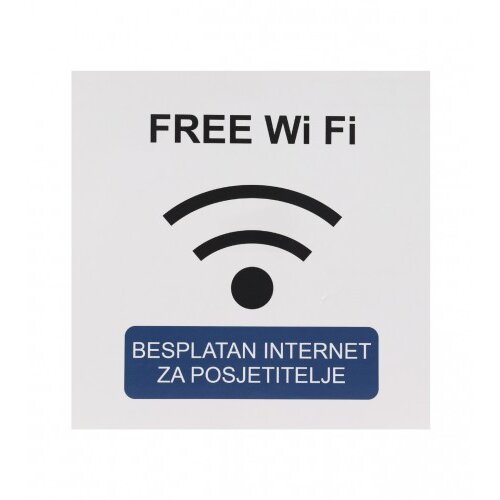 Master Naljepnica BESPLATAN Wi Fi 10x10cm M50893 Cijene