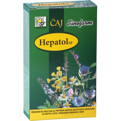 Sinefarm Čaj za za&scaron;titu jetre i smanjenje masnoća u krvi Hepatol 70 g Cene