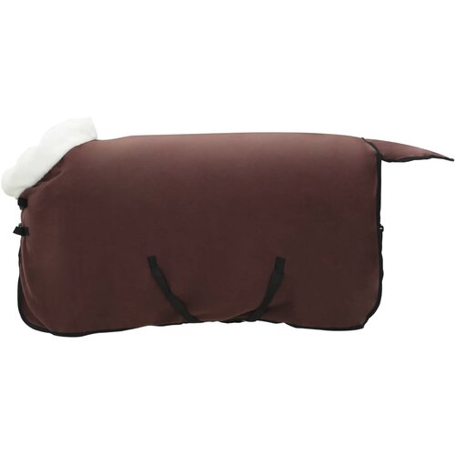 vidaXL Konjski pla&scaron;č Polna temno rjava 95 cm Polarna flanela, (5000288871) Cene
