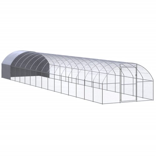 vidaXL Zunanji koko&scaron;njak 3x16x2 m pocinkano jeklo - - Srebrna - 116.3 - 3 x 16 x 2 m - Cene