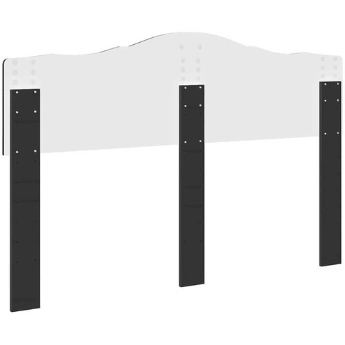 VidaXL uzglavlje s uzglavljem crni hrast 140 cm konstruirano drvo Slike