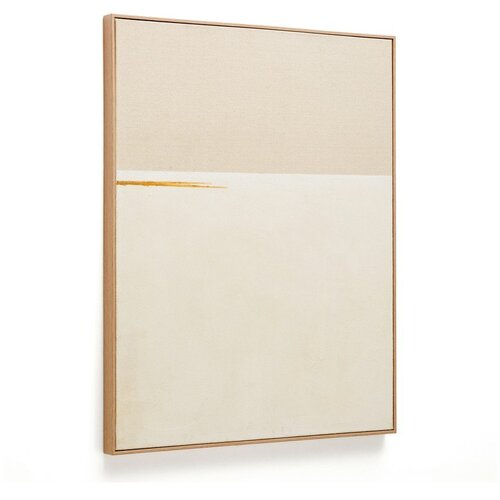 Kave Home Ročno naslikana slika z okvirjem/na platnu 80x100 cm Salin &ndash; Cene