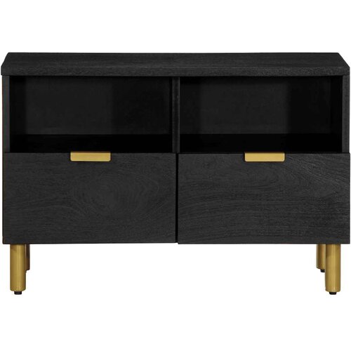  ormarić crni 70x33x46 cm od konstruiranog drva Slike