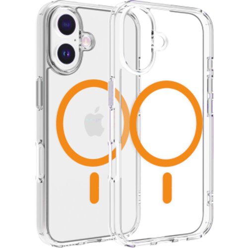 Chameleon Gumiran magnetni ovitek (TPU Magnetic Clear) za Apple iPhone 17, oranžen Cene
