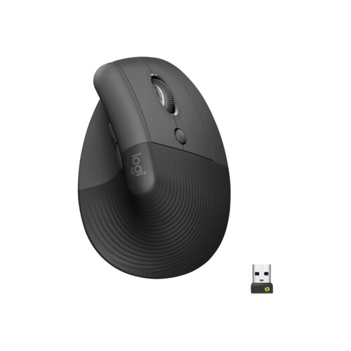 Logitech Lift for Business mi&amp;scaron; Desno RF brezžični + Bluetooth Optički 4000 DPI Slike