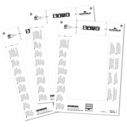 Durable Nadomestni kartončki za namizno tablico, za VxŠ 61/122 x 210 mm, DE 100 kosov