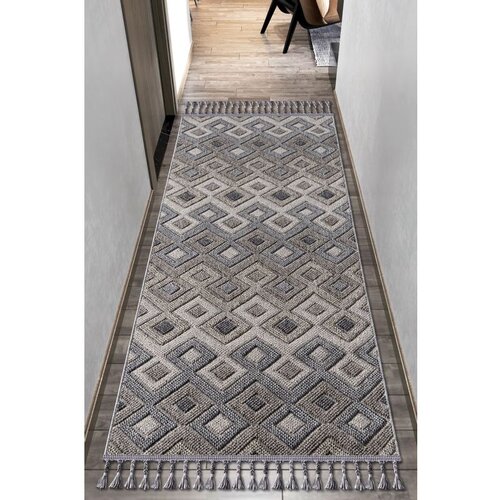 Conceptum Hypnose tepih beverly 2262 120 x 450 grey hall carpet (120 x 450) Slike