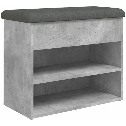 Maison Chic Klop za čevlje - Sedež za čevlje betonsko siva 62x32x50 cm inženirski les, (21776364) Slike