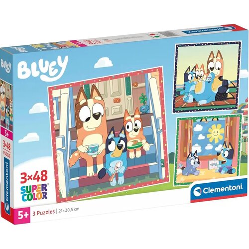 Clementoni Bluey 3x48-delna Supercolor sestavljanka - Cene