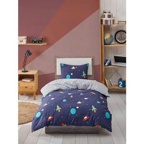 Lessentiel Maison komplet posteljine uzay, 140x200 cm, teget Slike