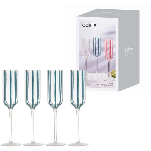 Ladelle Kozarci za penino v kompletu 4 ks 180 ml Stripe &amp;ndash; Slike