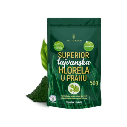 Just Superior Tajvanska Hlorela u pragu, Organska, 50 g Slike
