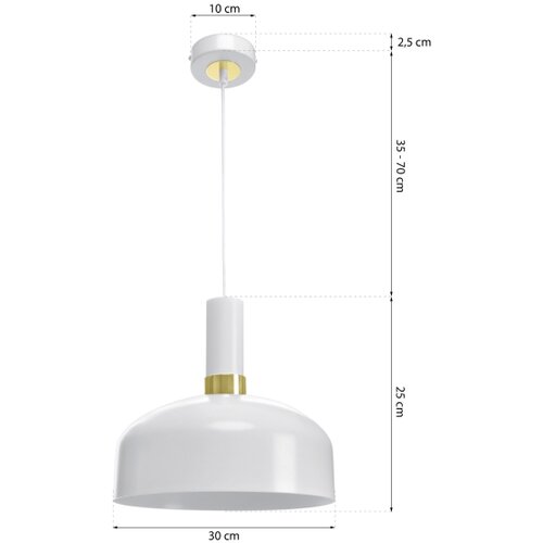  Viseći luster na kablu MALMO 1xE27/60W/230V Slike