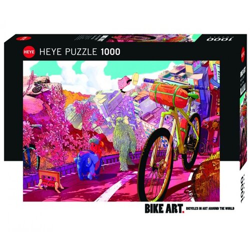 Heye puzzle Bike Art The Ride Journal Tour in Pink 1000 delova 29677 Slike