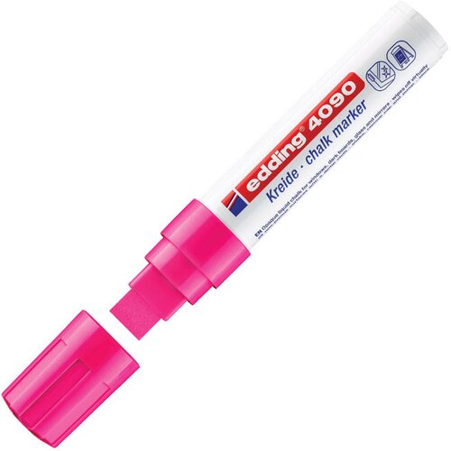  Marker-kreda za staklo 4-15mm edding 4090/1 neon rozi blister Slike