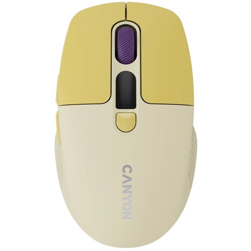 Canyon C mouse MW-26 LCD Silent Dual Mode Wireless Yellow Slike