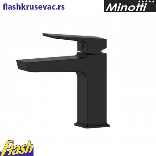  Slavina za lavabo MAT CRNA - Minotti Quadra New - 1512B Cene