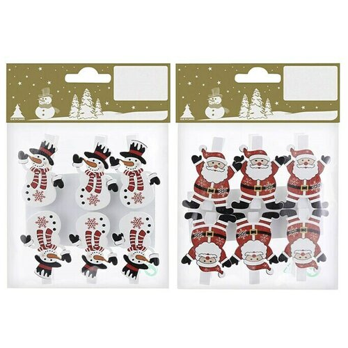  dekorativni artikl kopčice (duljina: 4,8 cm, crvena, drvo, 6 -dij.) Cijene