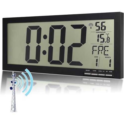 CROSSTIME digitalna radijsko vodena stenska ura Slike