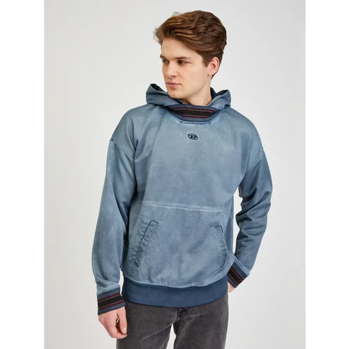 Diesel Blue Mens Hoodie - Men