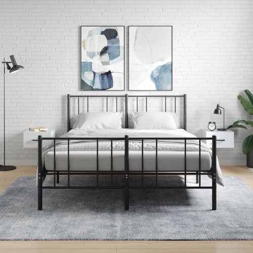 vidaXL Zidni noćni ormarići 2 kom visoki sjaj bijeli 35x35x20 cm Cijene