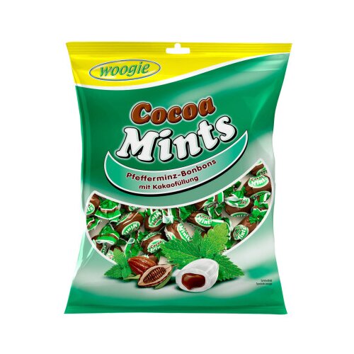 WOOGIE Bombone sa okusom mente punjene kakaom 150g Slike