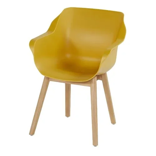 Hartman Žute plastične vrtne stolice u setu 2 kom Sophie Teak –