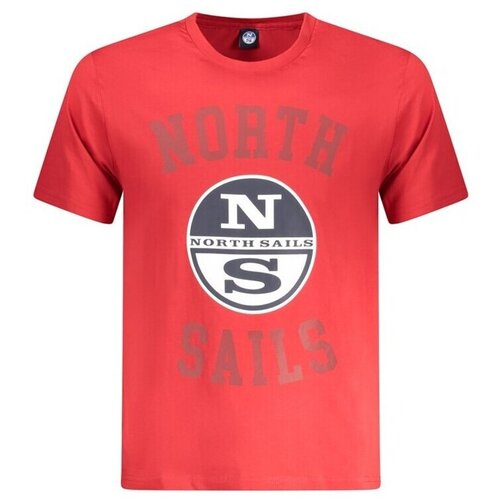 North Sails Mu&amp;scaron;ka Majica Kratkih Rukava Crvena Slike
