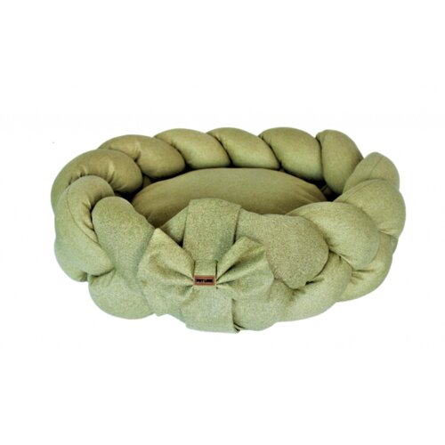 Pet Line krevet pletenica boja senfa XS Cene