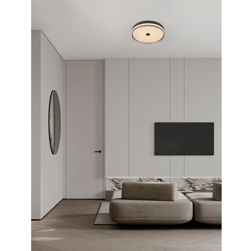Nova Luce Mat črna jeklena LED zatemnitvena stropna svetilka Helios &amp;ndash; Slike
