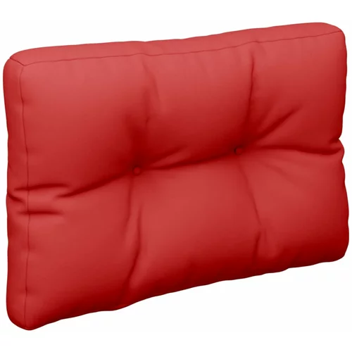 vidaXL Blazina za kavč iz palet rdeča 50x40x10 cm