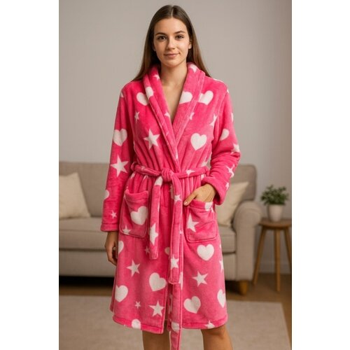 Ready Bade mantil - Roze sa srcima (S, M, L, XL, XXL) Cene