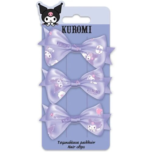 Luna Kuromi set od 3 ukosnica za kosu s mašnicama Cene