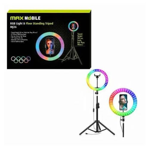 Max Mobile držač selfie RGB LED RING TRIPOD MJ26 10˝ Cijene