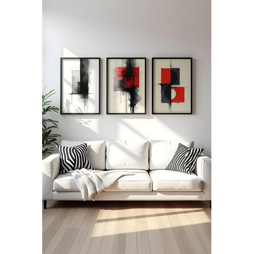 WALLXPERT Uramljena slika Huhu440, 50x70 cm, 3 dijela Cijene