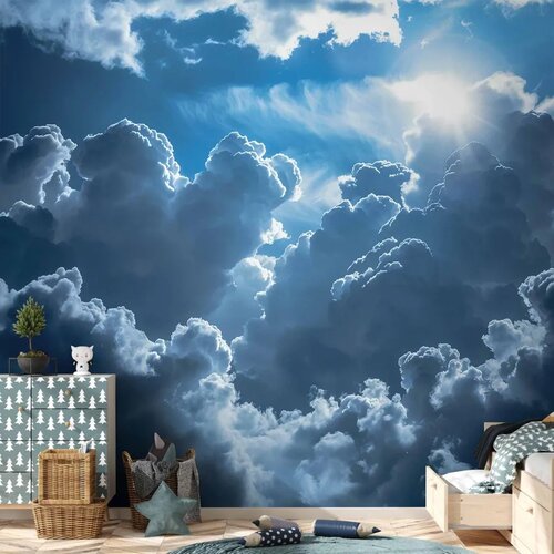  Foto tapeta - Animated Scenery: The Sun Battling with Clouds 150x105 Cijene