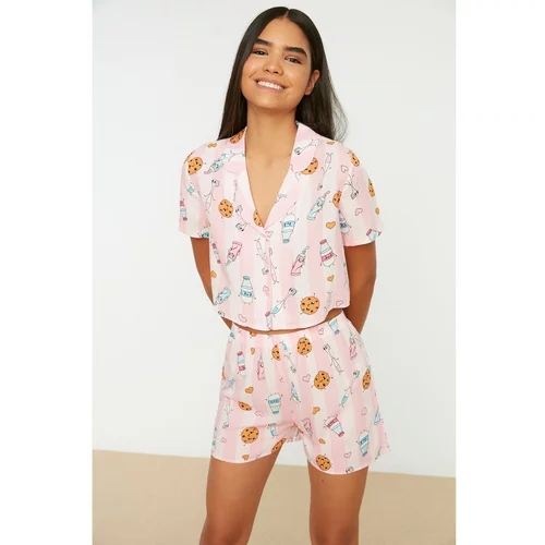 Trendyol Multicolor Patterned Viscose Woven Pajamas Set