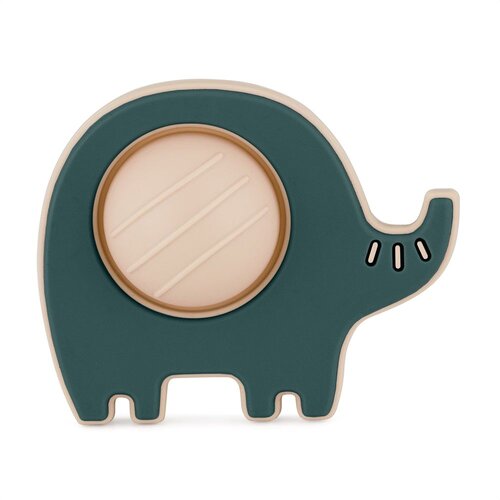 Petite&Mars Silikonska pop up grizalica Elephant Edwin 6 m+, Misty Green Cene