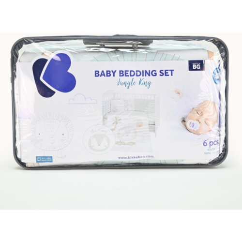 Kikka Boo komplet posteljina za krevetac 6u1 bear blue Slike