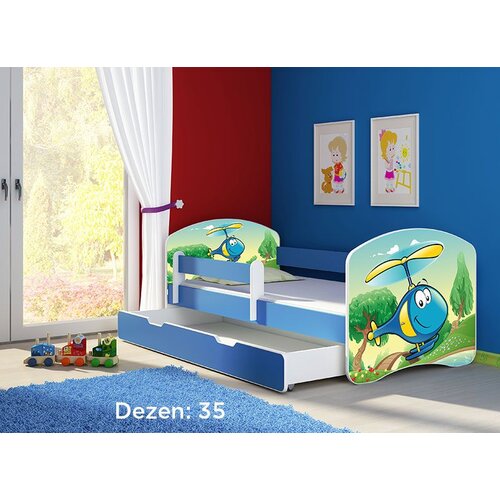 ACMA dečiji krevet ii 180x80 f + dušek 6 cm BLUE35 Cene