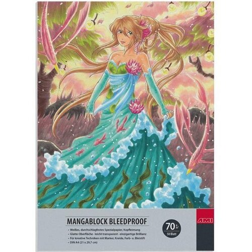 AMI Skicirka Manga nerazlivna A4 70g 50 listna, (22005493) Slike
