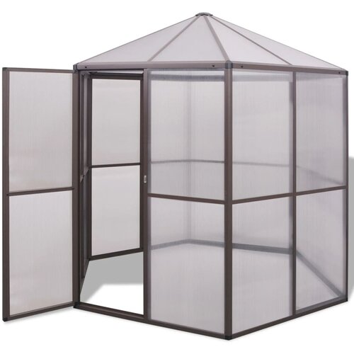 Furnova Rastlinjak iz aluminija 240x211x232 cm, (21948402) Cene