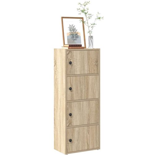 VidaXL Regal za knjige boja hrasta 40x24x102 cm od konstruiranog drva Slike