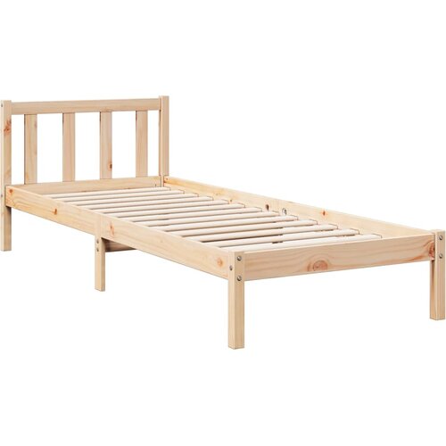 Dugi okvir kreveta bez madraca 80 x 210 cm od borovine Slike
