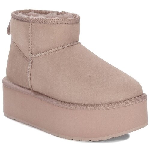 E-mu Gležnjarji Stinger Micro Flatform Bež Cene