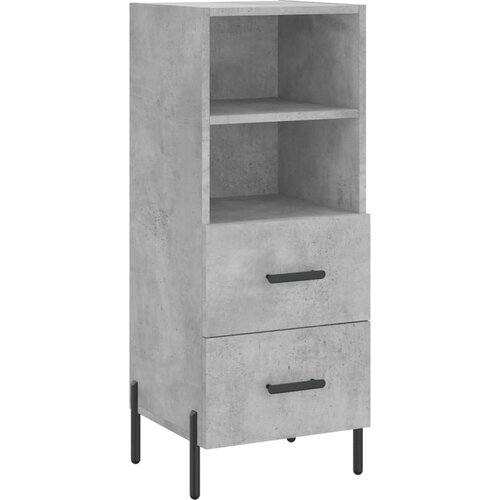 Maison Chic Komoda - Predalnik betonsko siva 34,5x34x90 cm inženirski les, (21718148) Slike