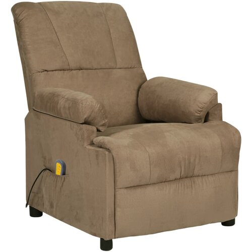 vidaXL Masažni stol taupe tkanina iz mikrovlaken, (21002263) Cene